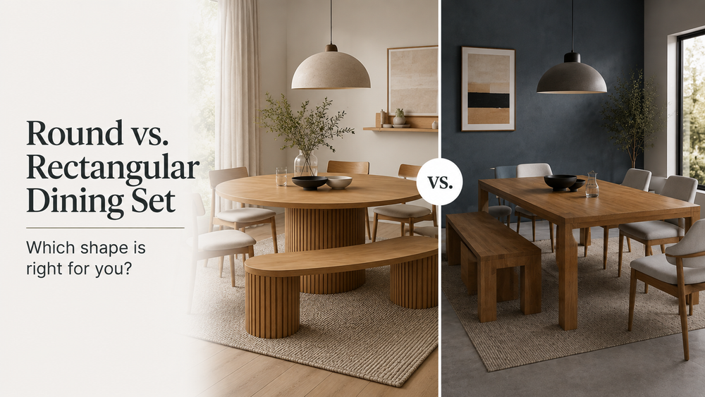 Round Dining Set vs Rectangular Dining Set: Which Shape is Right for You?