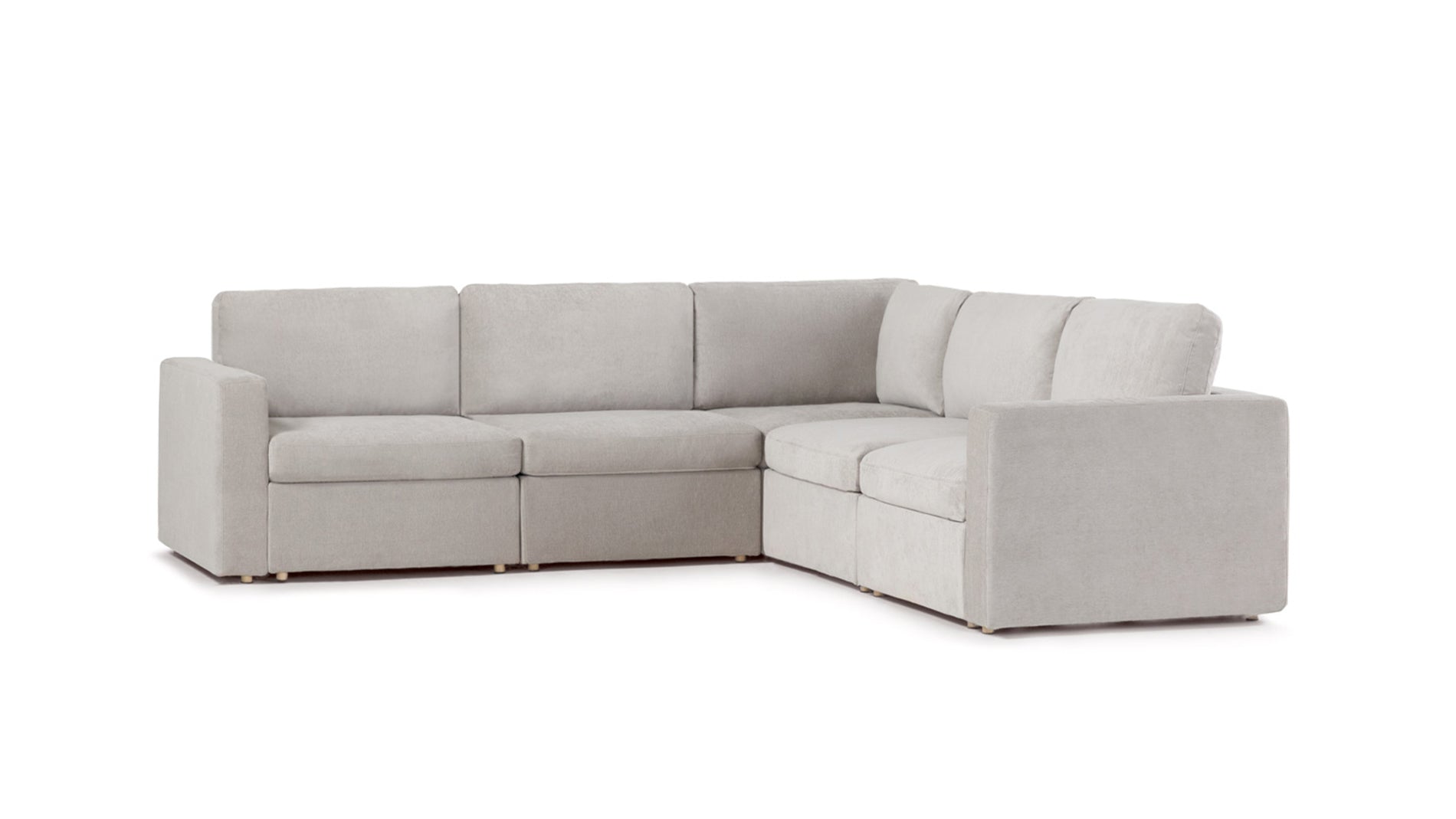 Gray emmett 5 piece on sale square modular sectional sofa