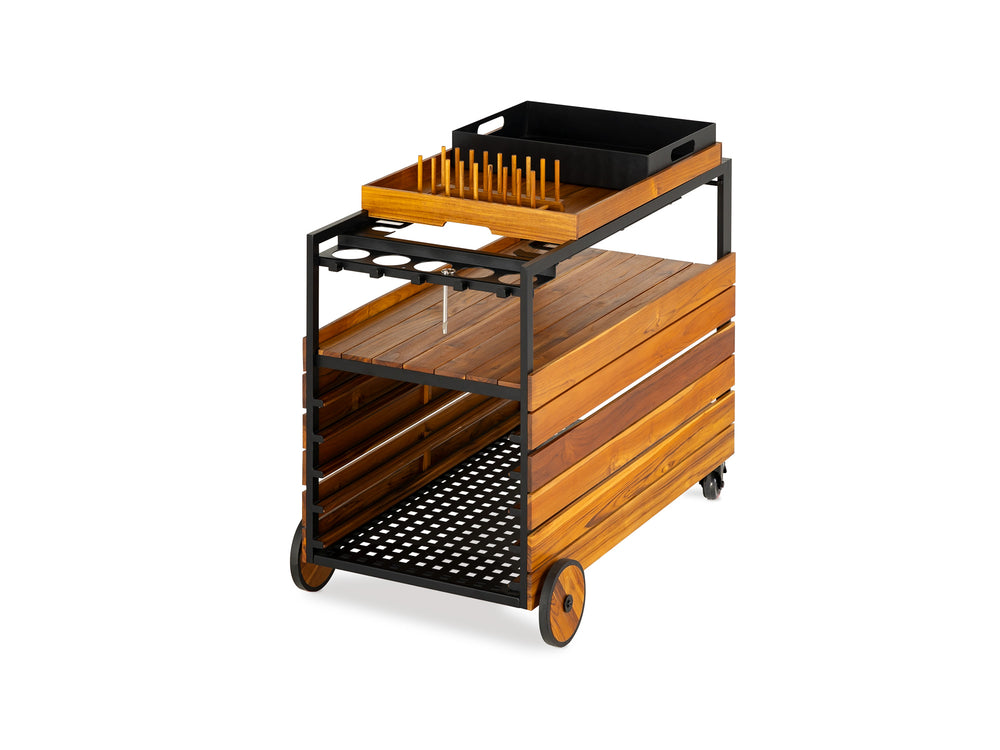 Natural Teak::Gallery::Transformer Patio Bar Cart