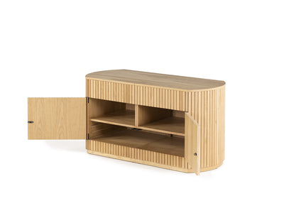 Curved Sideboard with Storage | Transformer Table