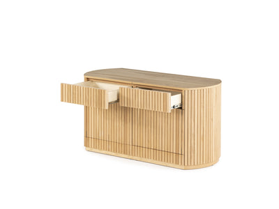Curved Sideboard with Storage | Transformer Table