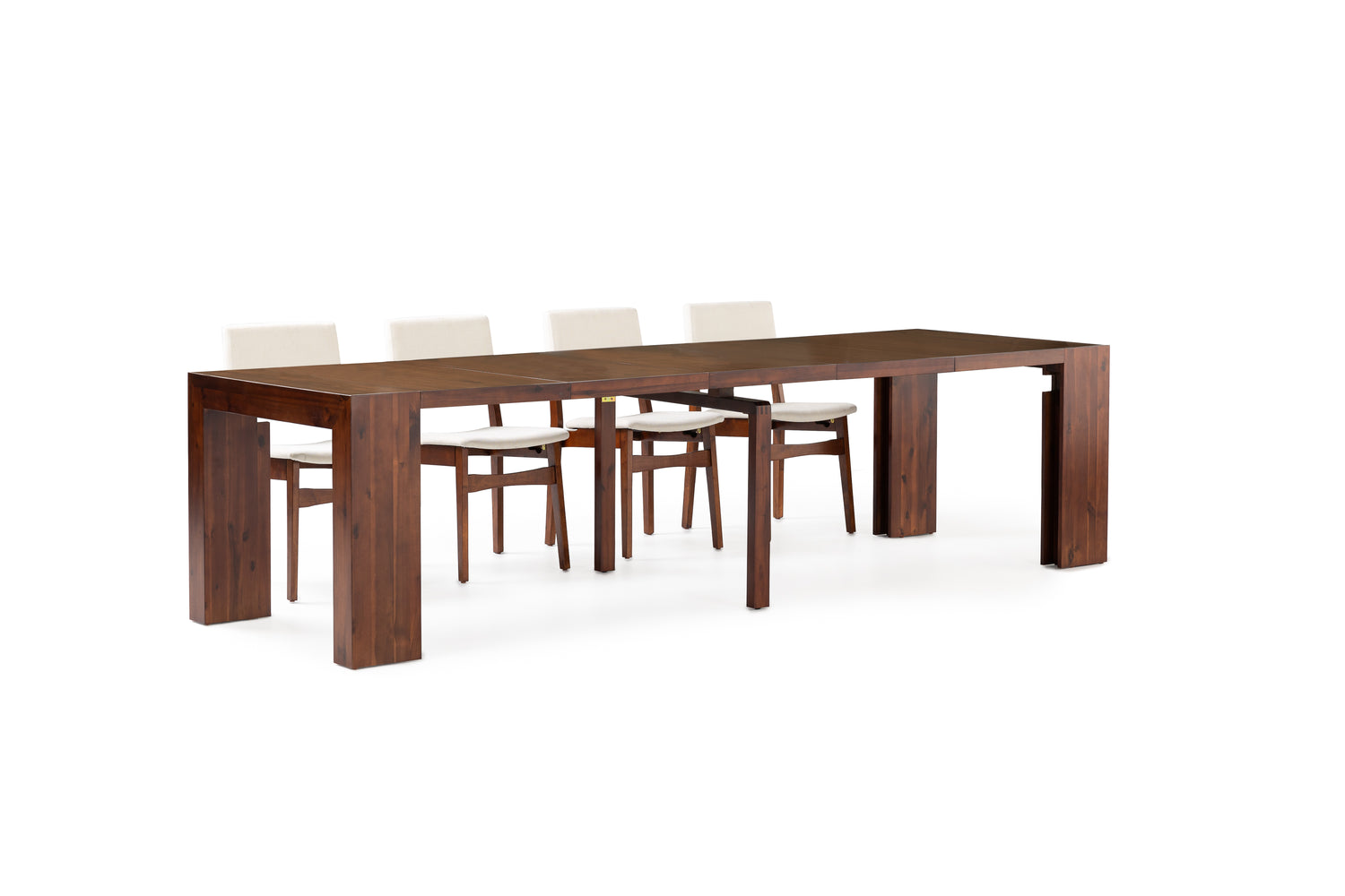 American Mahogany::Gallery::American Mahogany Transformer Table Shown with Removable Panels