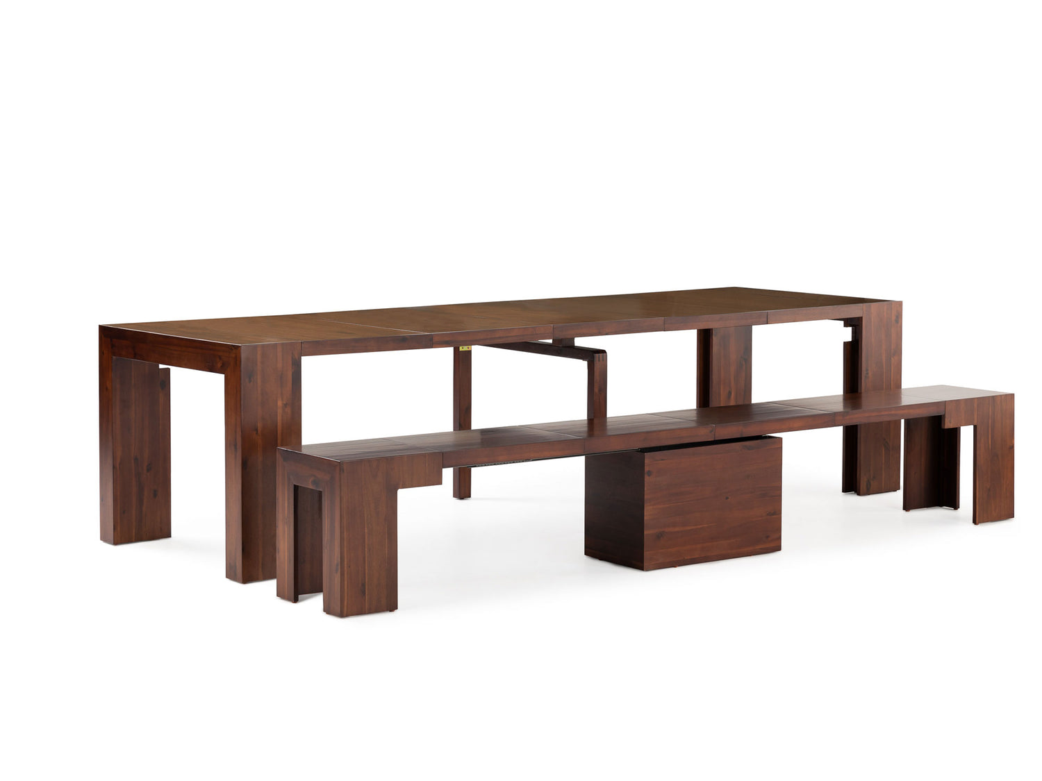 American Mahogany::Gallery::American Mahogany Transformer Table Shown with Removable Panels