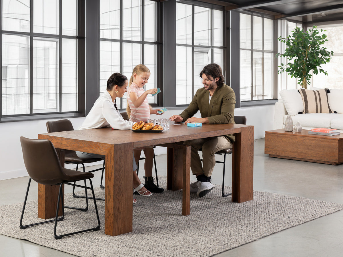 Solid Wood Extendable Dining Table | Transformer Table