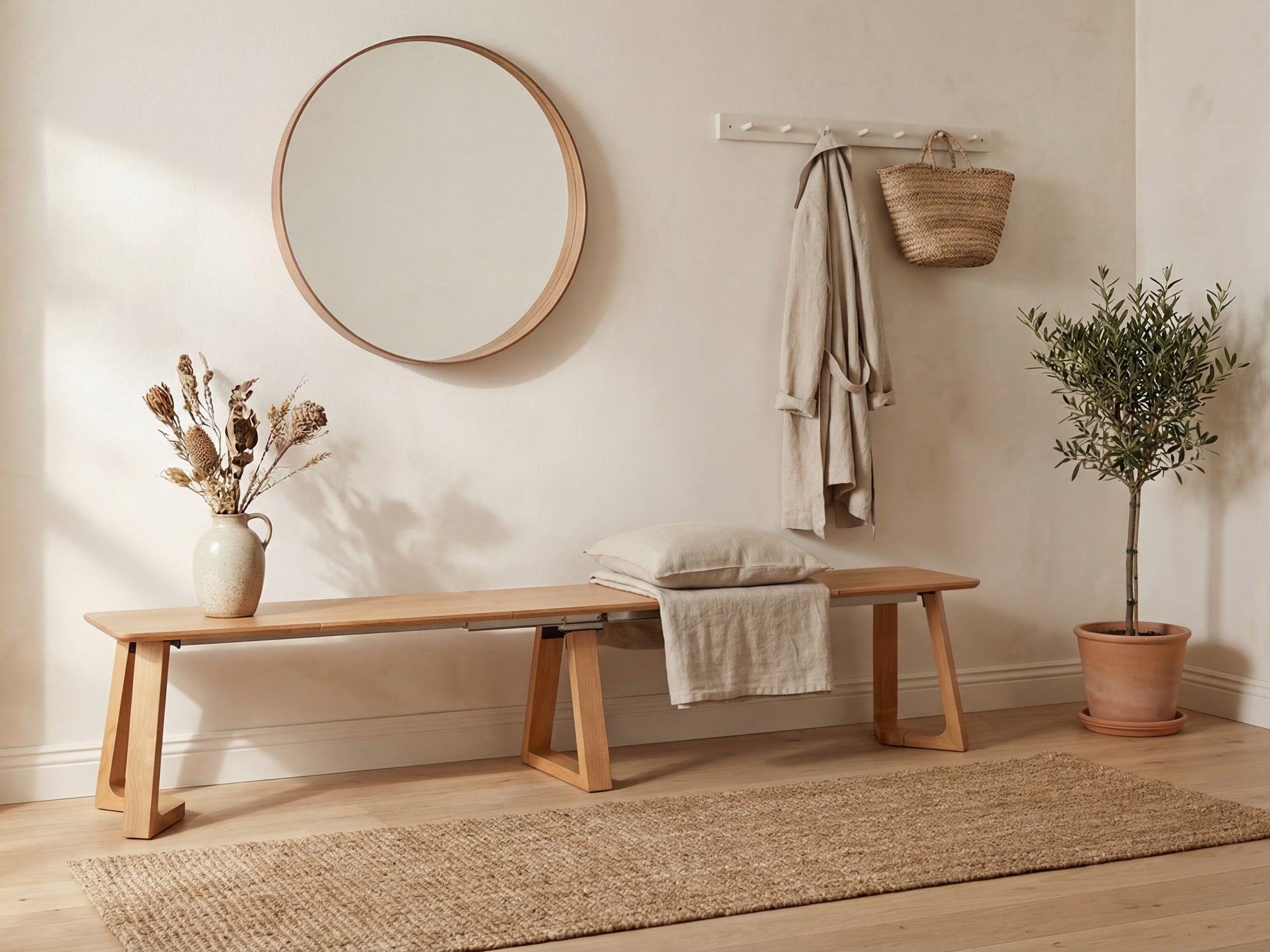 Nova Extendable Wood Dining Bench - Extendable Bench | TT US