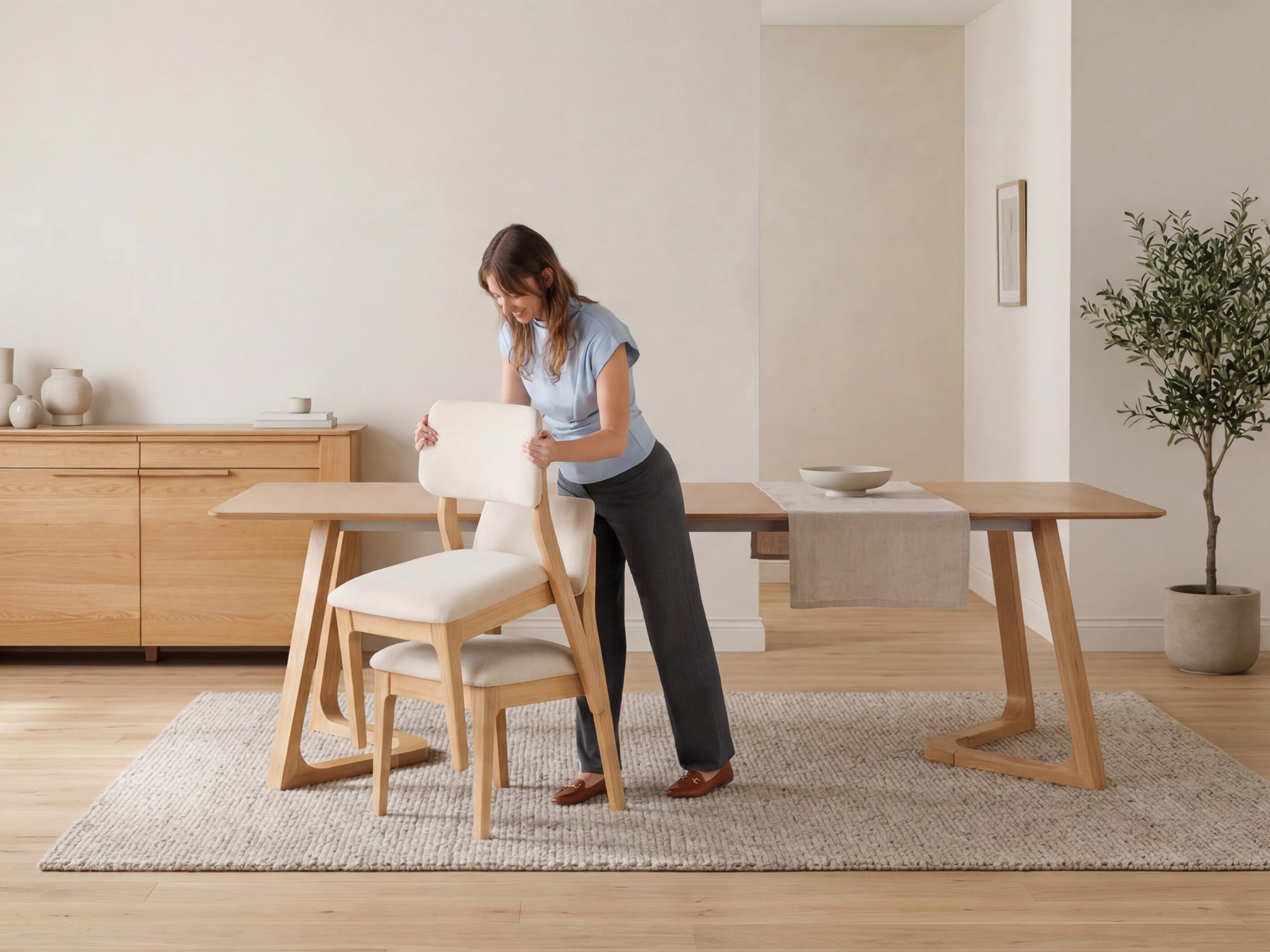 Stackable and Ergonomic Nova Wood Dining Chairs | TT US