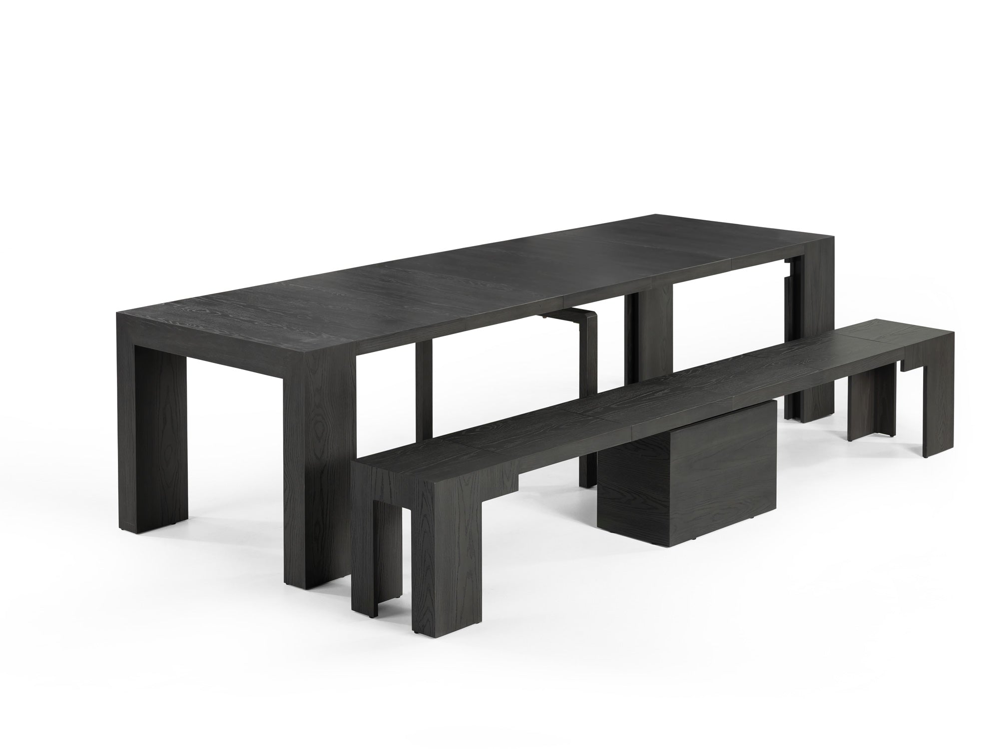 Black best sale table bench