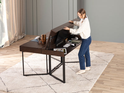 Transformer Table Computer Home Office Double Desks to Dining Table | Transformer Table