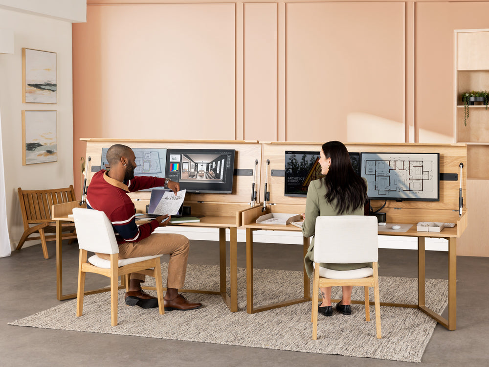 Double Desks to Dining Table | Transformer Table