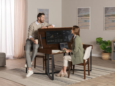 Transformer Table Computer Home Office Double Desks to Dining Table | Transformer Table