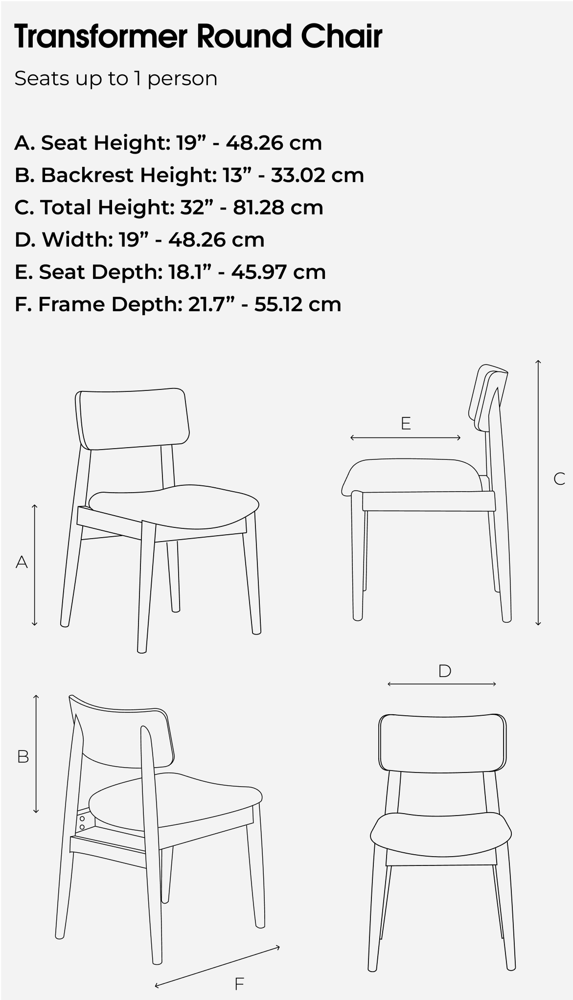 Transformer Round Chair