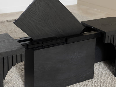 Extendable Round Table with Benches | Transformer Table