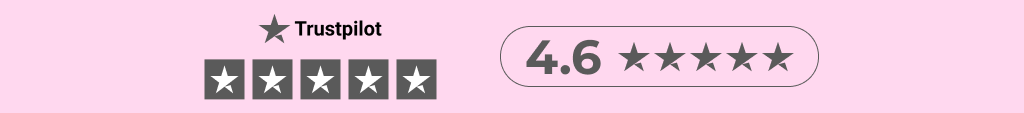Trustpilot rating 4.6 out of 5 stars