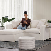 Ivory White Bouclé::Gallery